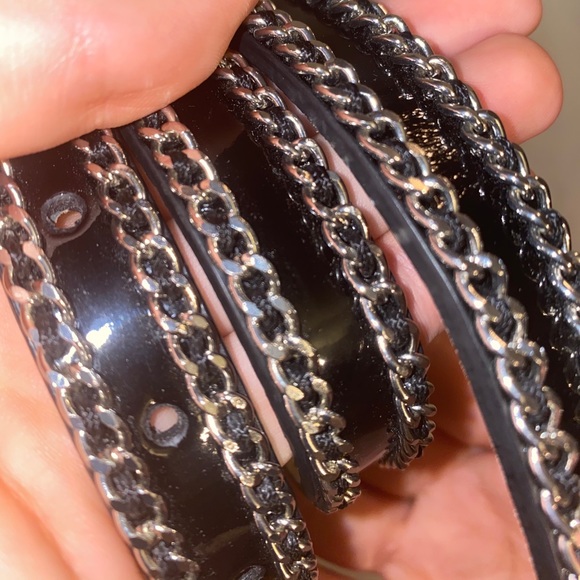 Black and silver chain belt - Picture 2 of 7